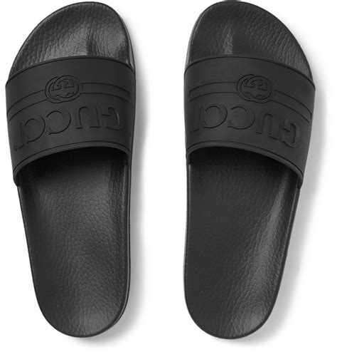 all black gucci slides|Gucci slides nordstrom.